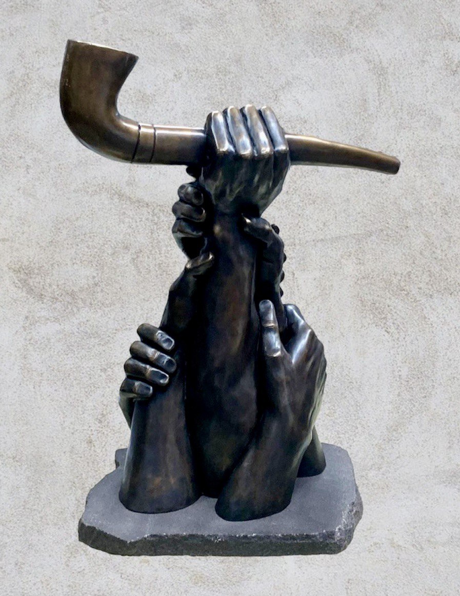 Bronze Sculpture Detail View
